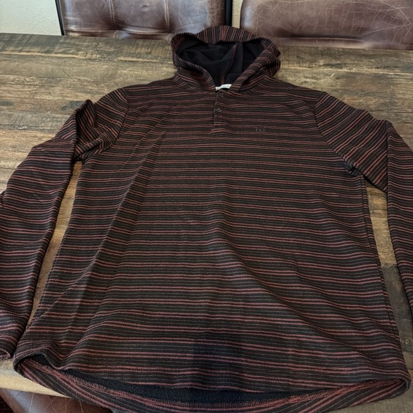 Travis Mathew Other - Travis Mathew Hoodie Mens large striped Henley Lightweight Pullover Sweatshirt